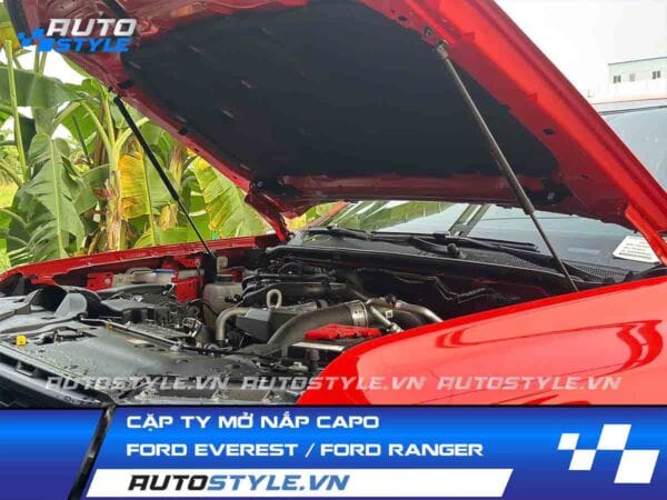Cặp Ty Mở Nắp Capo Cho Ford Everest Ford Ranger Ford Raptor