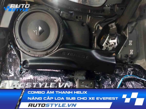 Combo Âm Thanh Helix – Nâng Cấp Loa Sub Cho Xe Everest
