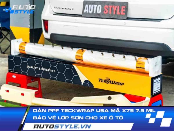 Dán PPF Teckwrap USA Mã X75 7.5 Mil – Bảo Vệ Lớp Sơn Cho Xe Ô Tô
