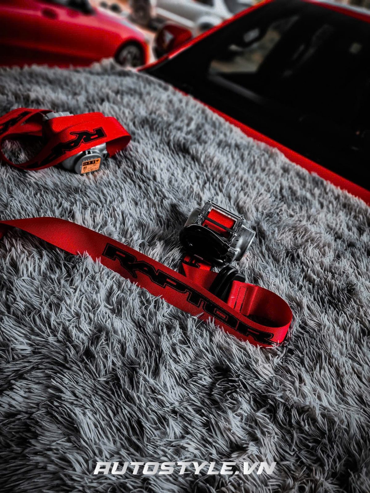 Dây seat belt Raptor F-150 R Màu Đỏ – Nâng Cấp An Toàn Và Phong Cách Cho Xe Ford - Hình ảnh 2