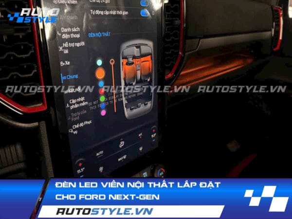 Đèn Led Viền Nội Thất Lắp Đặt Cho Ford Next-Gen