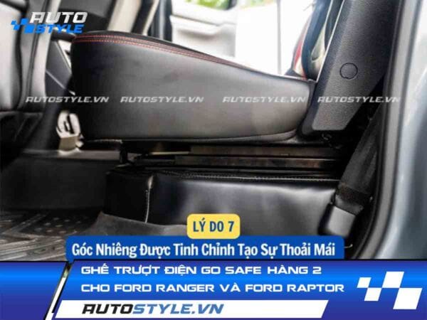 Ghế Trượt Điện GO SAFE Hàng 2 Cho Ford Ranger và Ford Raptor