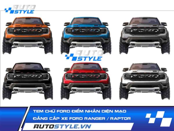 Tem chữ Ford điểm nhấn diện mạo Đẳng Cấp Xe Ford Ranger Raptor