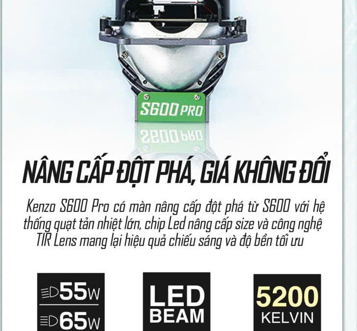 Đèn Cos Pha Bi LED Laser Kenzo