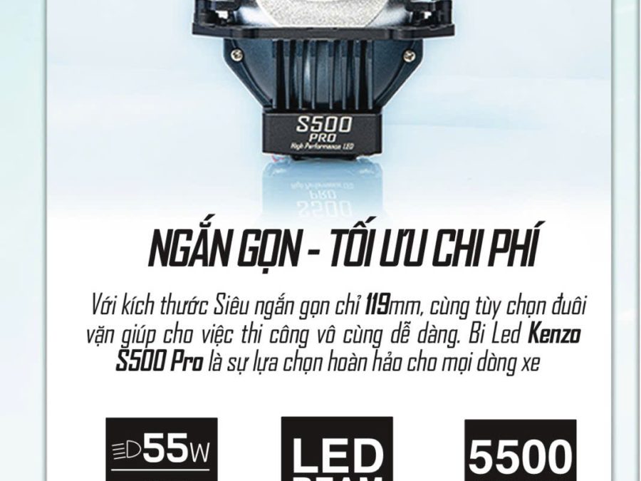 Đèn Cos Pha Bi LED Laser Kenzo