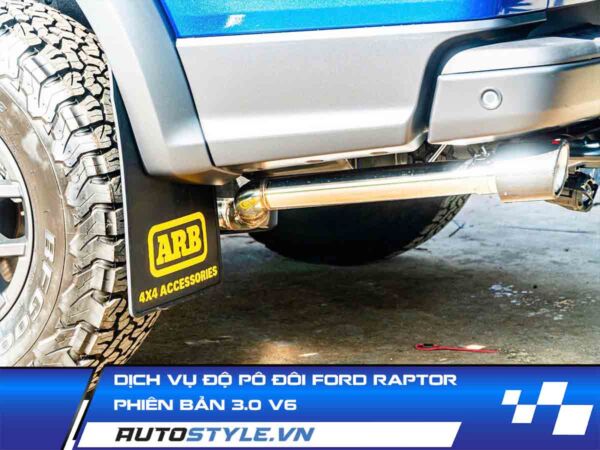 Dịch Vụ Độ Pô Đôi Ford Raptor 3.0 V6