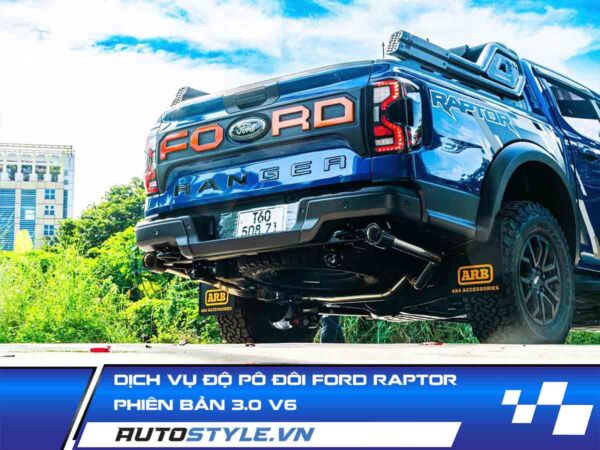 Dịch Vụ Độ Pô Đôi Ford Raptor 3.0 V6