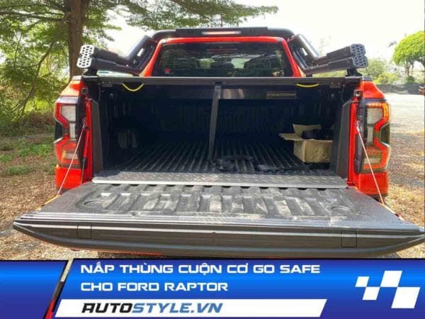 Nắp Thùng Cuộn Cơ Go Safe Cho Ford Raptor- Bảo Vệ Thùng Xe Bán Tải