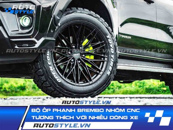 Bộ Ốp Phanh Brembo Nhôm CNC - Tương Thích Với Nhiều Dòng Xe