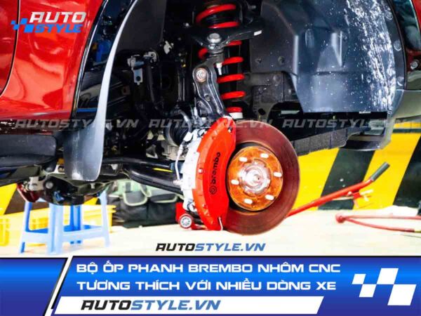 Bộ Ốp Phanh Brembo Nhôm CNC - Tương Thích Với Nhiều Dòng Xe