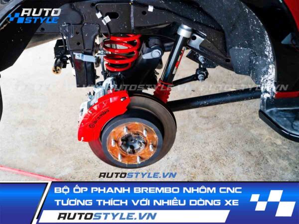 Bộ Ốp Phanh Brembo Nhôm CNC - Tương Thích Với Nhiều Dòng Xe