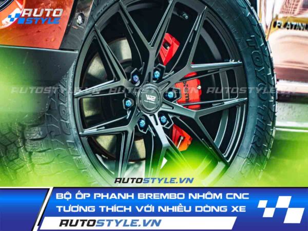 Bộ Ốp Phanh Brembo Nhôm CNC - Tương Thích Với Nhiều Dòng Xe