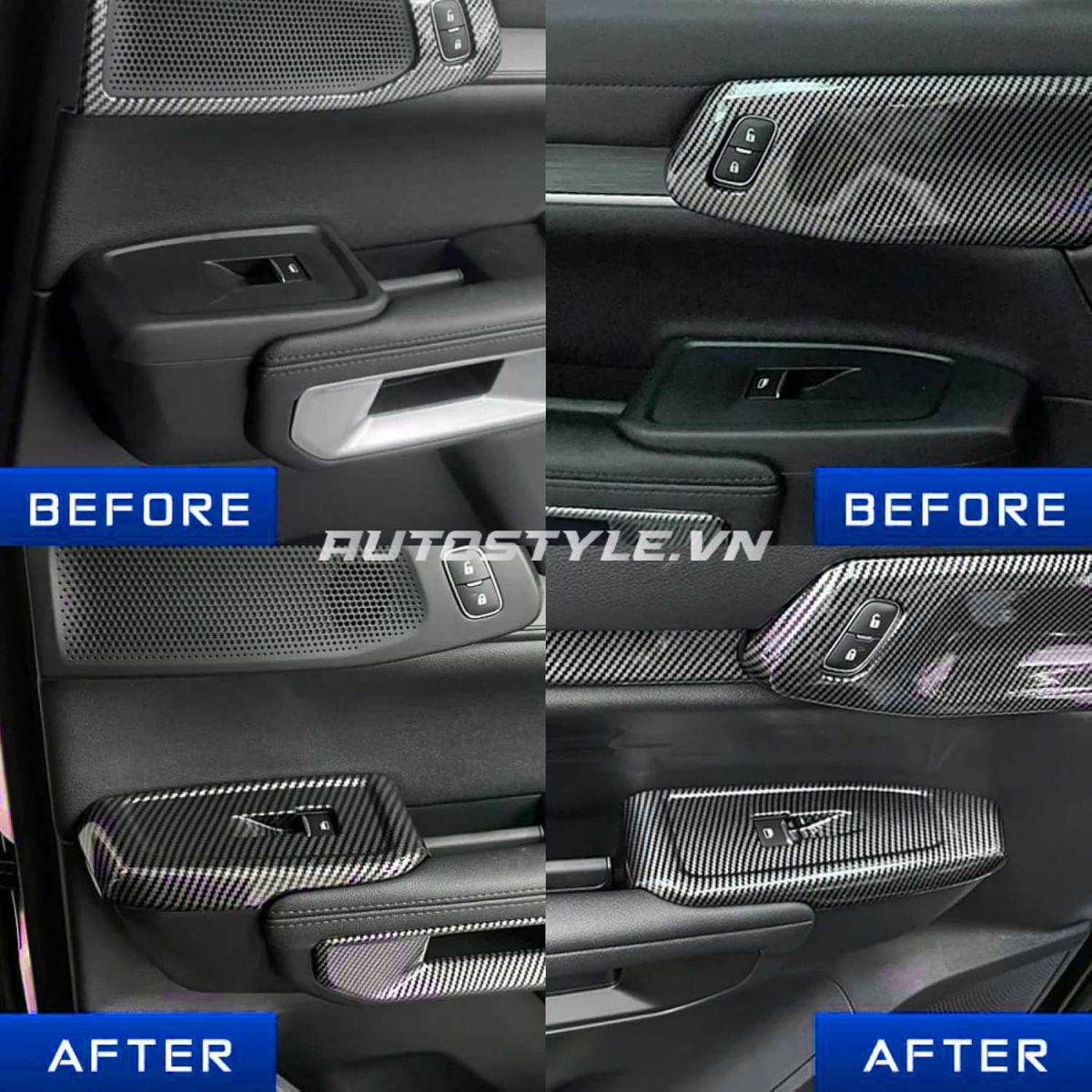 Sơn nhúng carbon nội thất xe Ford Everest - giá chưa đến 5Tr