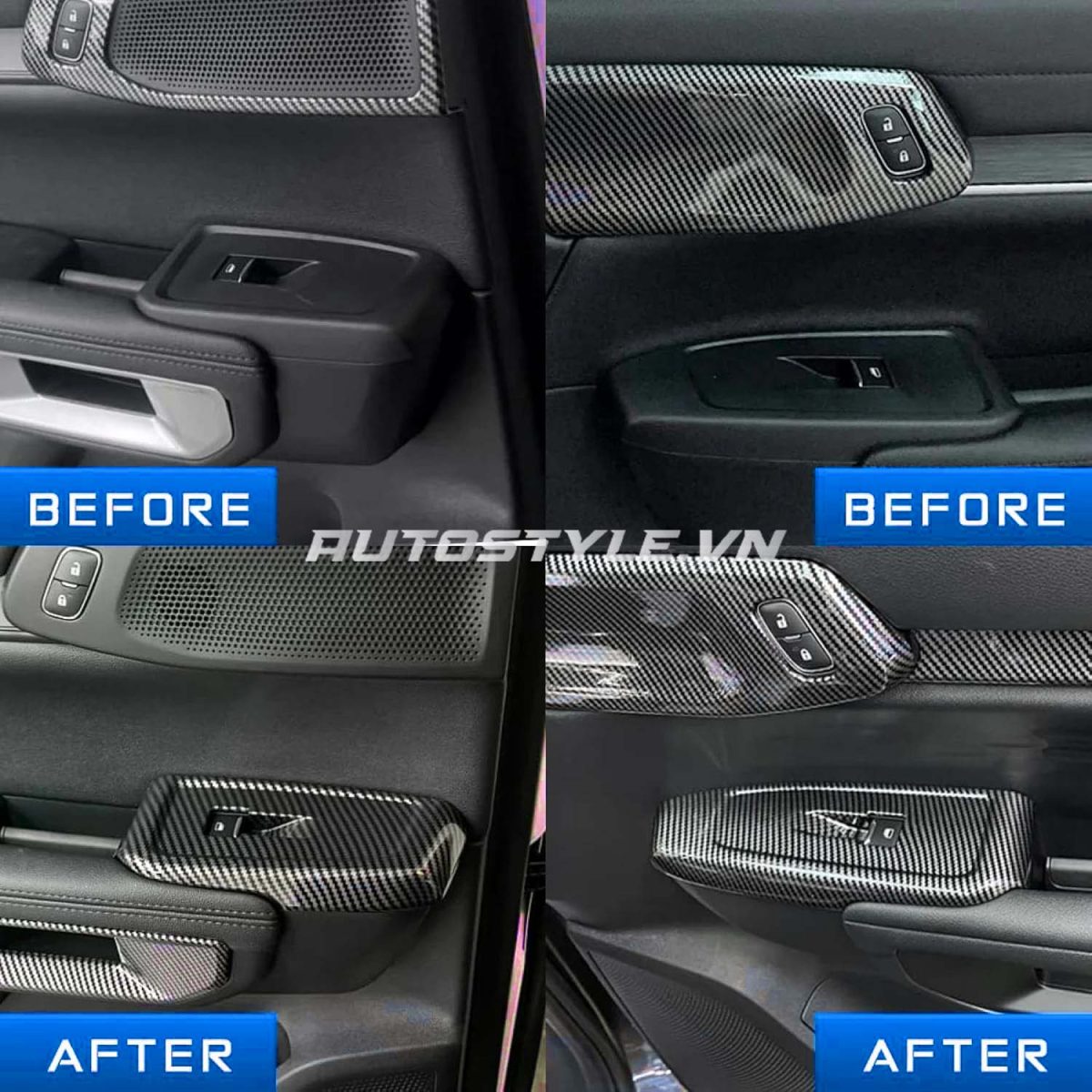 Sơn nhúng carbon nội thất xe Ford Everest - giá chưa đến 5Tr