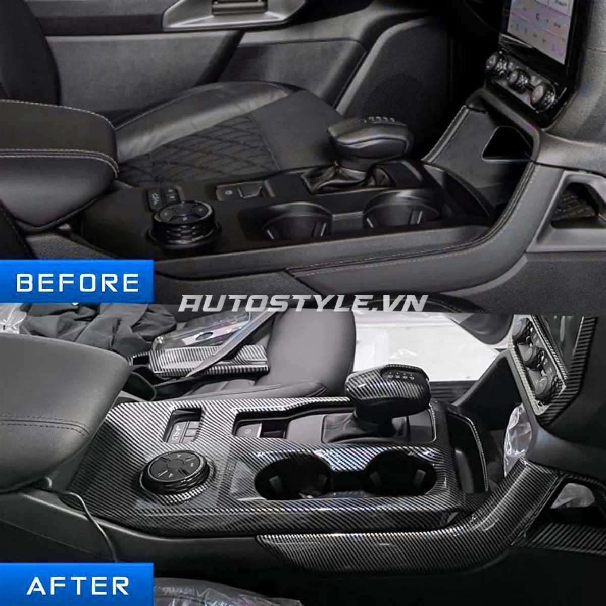 Sơn nhúng carbon nội thất xe Ford Everest - giá chưa đến 5Tr