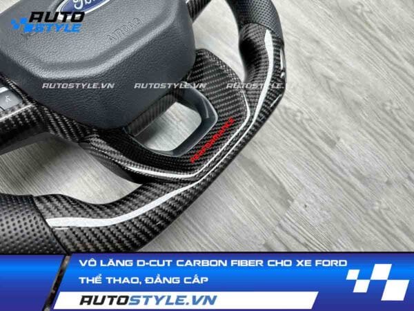 Vô Lăng D-Cut Carbon Fiber Cho Xe Ford