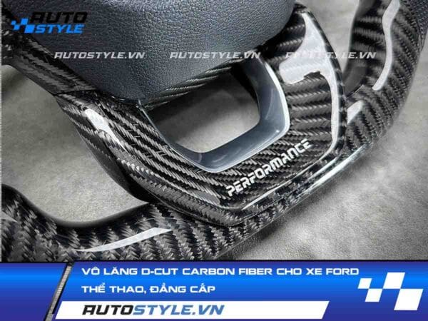 Vô Lăng D-Cut Carbon Fiber Cho Xe Ford