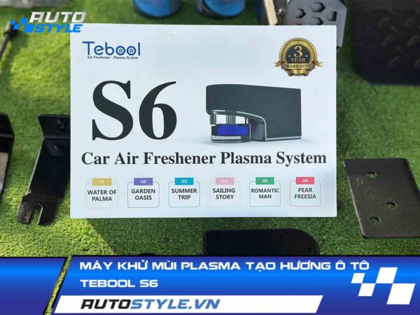 máy khử mùi plasma tạo hương thơm ô tô Tebool S6