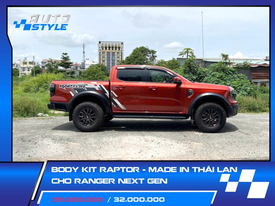Bodykit Raptor Thái Lan Cho Ranger Next Gen – Nâng Cấp Chuẩn Raptor