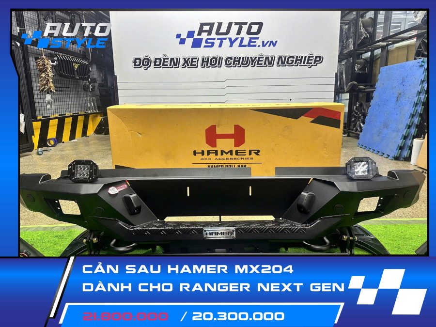 Cản Sau Hamer MX204 Cho Ford Ranger – Vững Chắc & Chất Ngầu