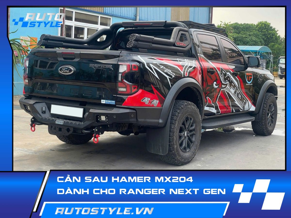 Cản Sau Hamer MX204 Cho Ford Ranger – Vững Chắc & Chất Ngầu