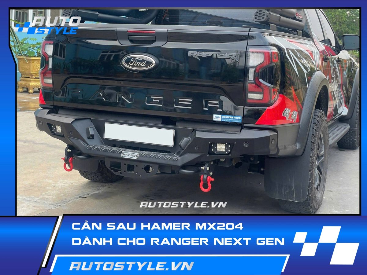 Cản Sau Hamer MX204 Cho Ford Ranger – Vững Chắc & Chất Ngầu
