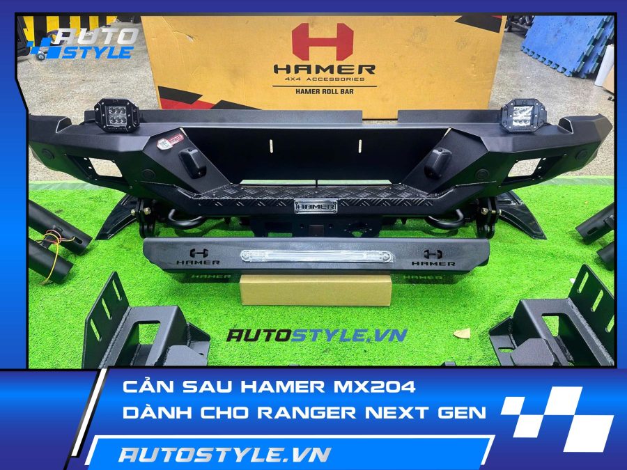 Cản Sau Hamer MX204 Cho Ford Ranger – Vững Chắc & Chất Ngầu