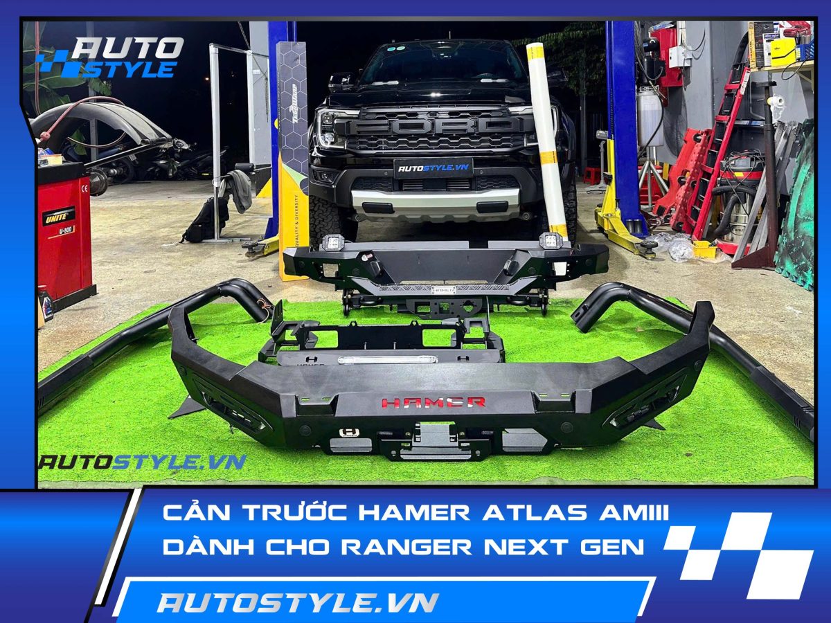 Cản Trước Hamer Atlas AM111 – Tăng Cường Bảo Vệ & Cá Tính Cho Ford Raptor