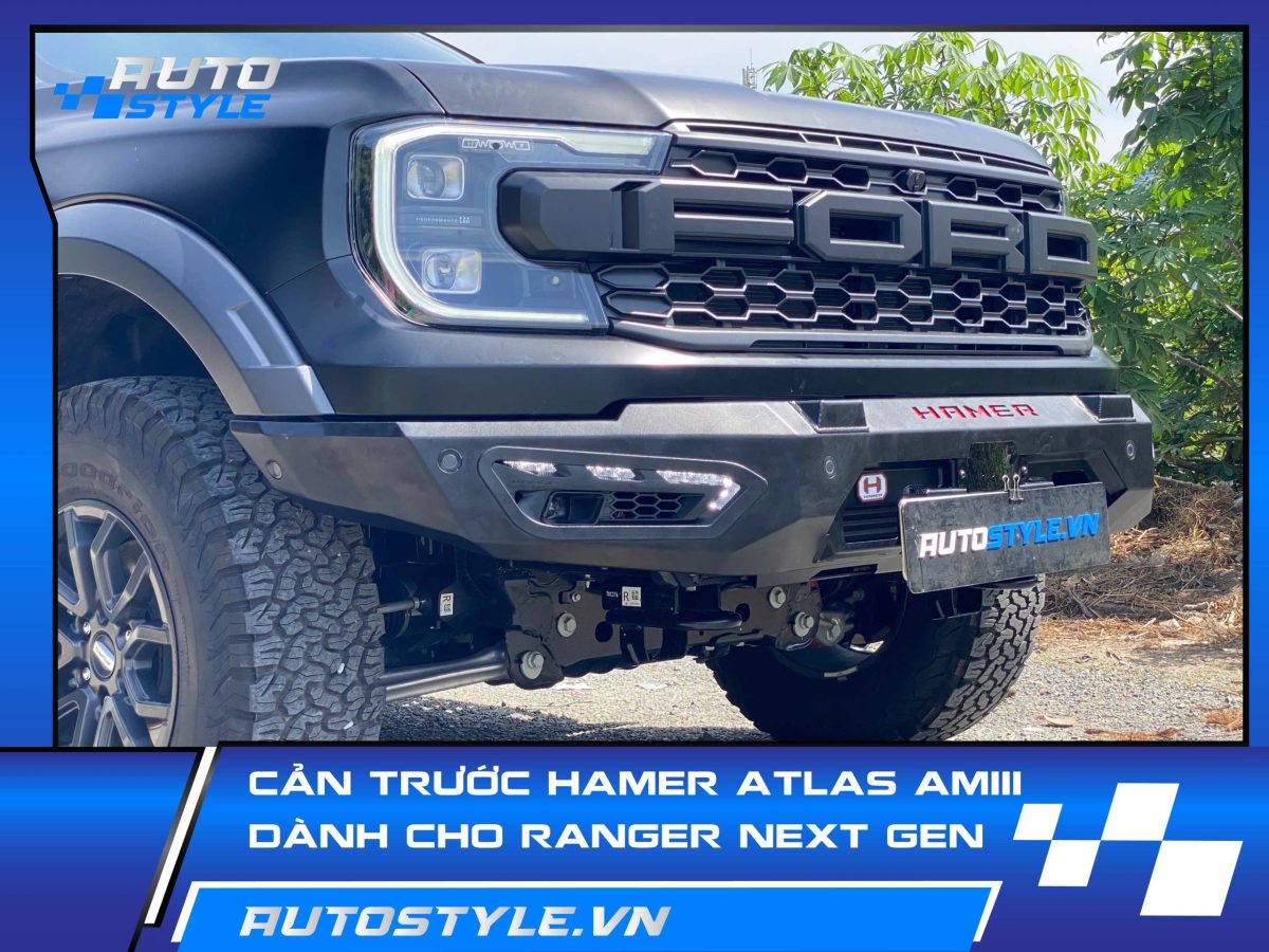 Cản Trước Hamer Atlas AM111 – Tăng Cường Bảo Vệ & Cá Tính Cho Ford Raptor