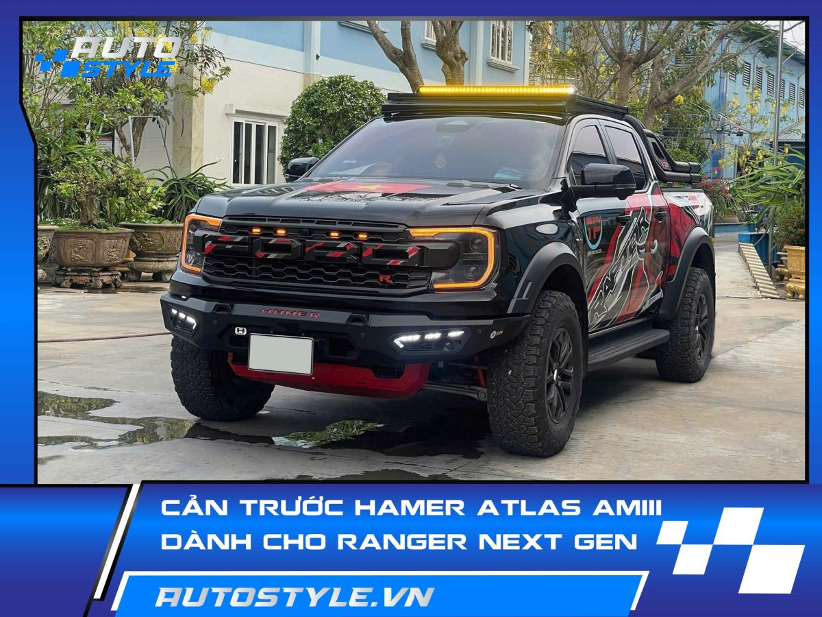 Cản Trước Hamer Atlas AM111 – Tăng Cường Bảo Vệ & Cá Tính Cho Ford Raptor
