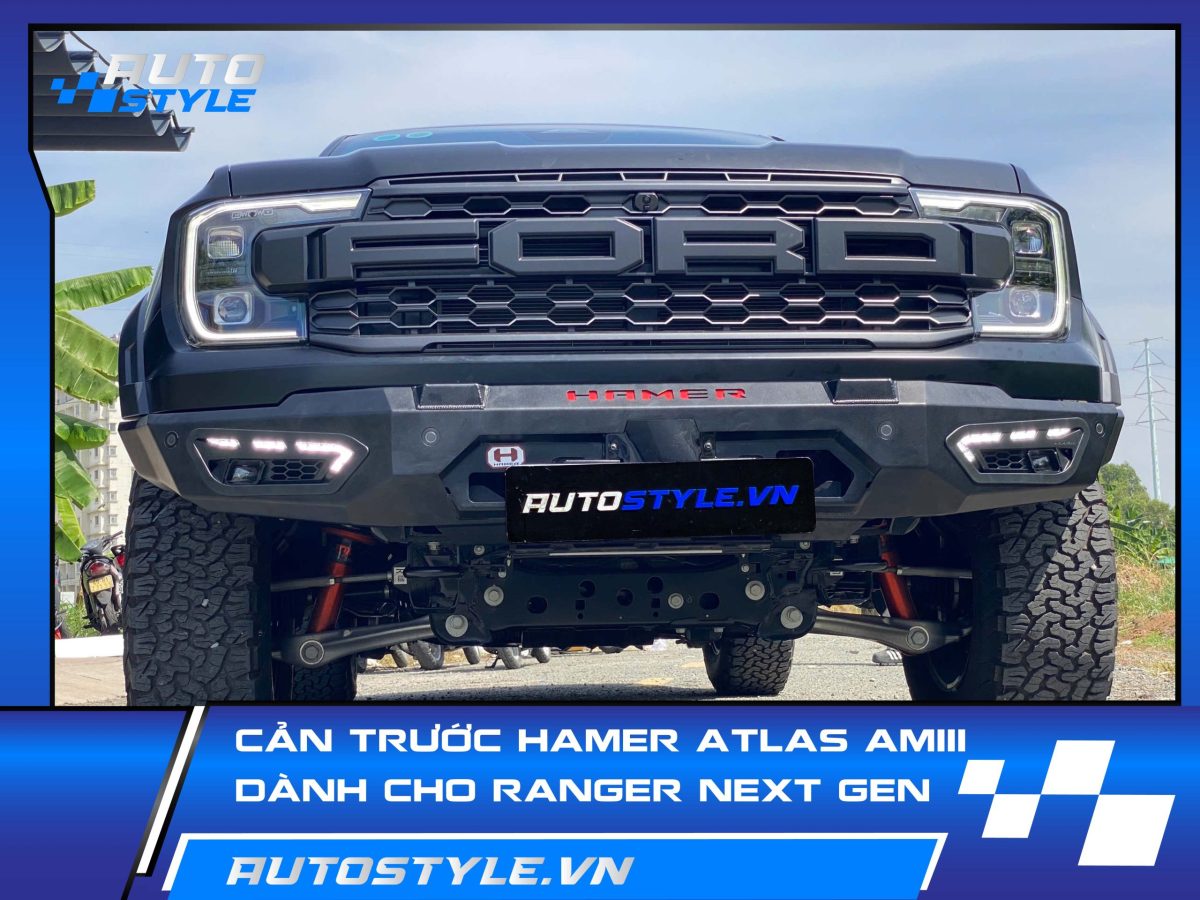 Cản Trước Hamer Atlas AM111 – Tăng Cường Bảo Vệ & Cá Tính Cho Ford Raptor