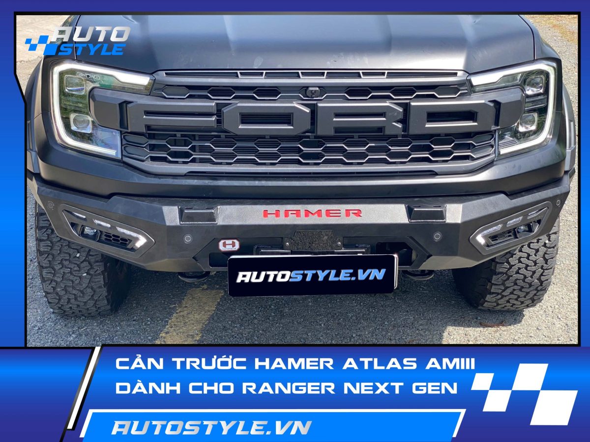 Cản Trước Hamer Atlas AM111 – Tăng Cường Bảo Vệ & Cá Tính Cho Ford Raptor