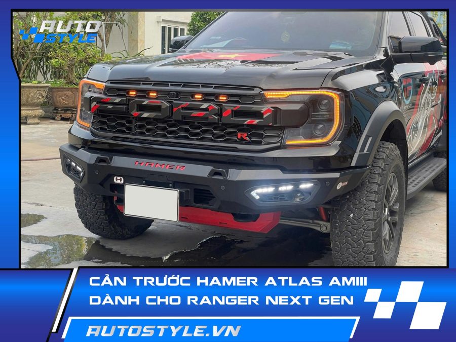 Cản Trước Hamer Atlas AM111 – Tăng Cường Bảo Vệ & Cá Tính Cho Ford Raptor