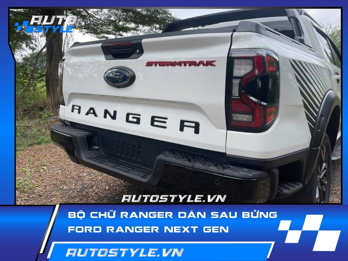 Chữ Nổi RANGER Dán Bửng Sau Ford Ranger – Tăng Cá Tính, Nâng Tầm Ngoại Hình