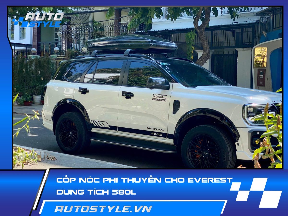Cốp Nóc Phi Thuyền Cho Ford Everest – dung tích 580L