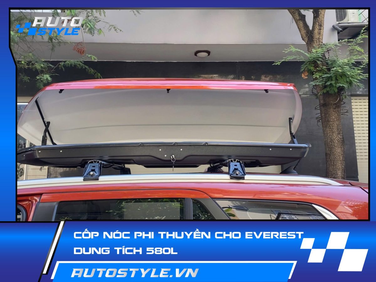 Cốp Nóc Phi Thuyền Cho Ford Everest – dung tích 580L