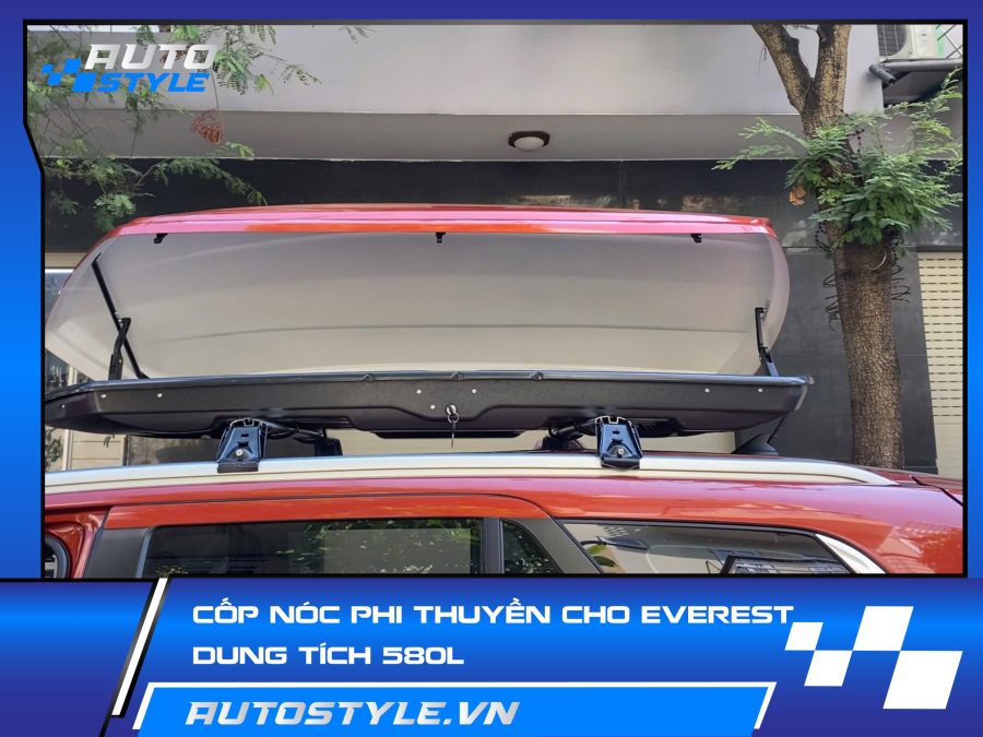 Cốp Nóc Phi Thuyền Cho Ford Everest – dung tích 580L