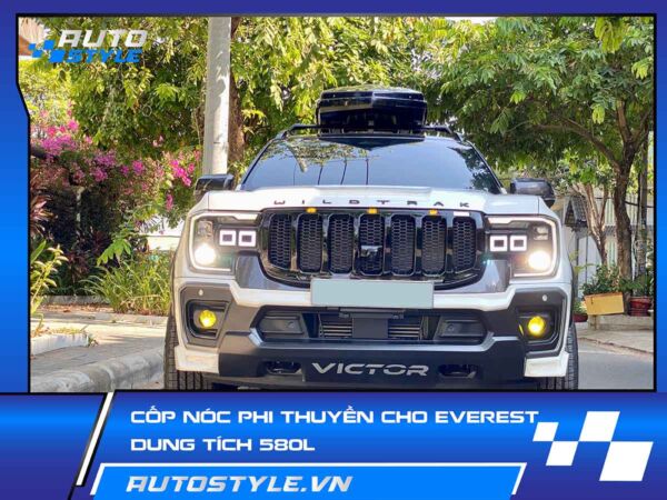 Cốp Nóc Phi Thuyền Cho Ford Everest – dung tích 580L
