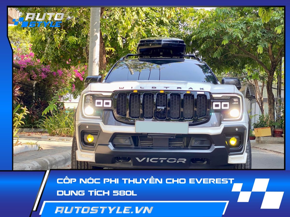 Cốp Nóc Phi Thuyền Cho Ford Everest – dung tích 580L
