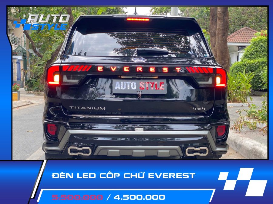 Đèn LED Cốp Chữ Everest – Tăng Thẩm Mỹ Và An Toàn Cho Xe Ford Everest