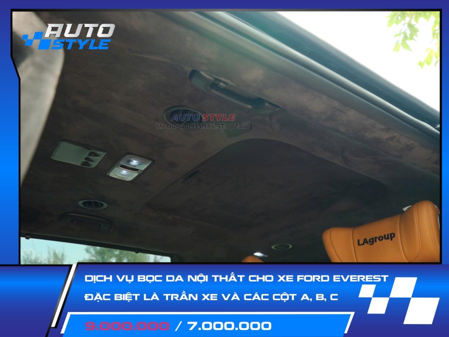 Dịch Vụ Bọc Da Nội Thất Cho Xe Ford Everest