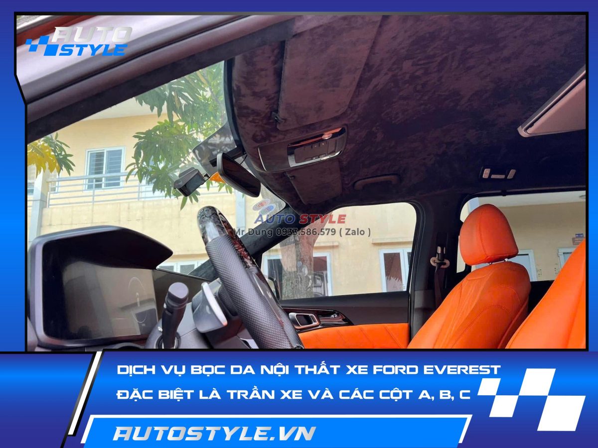 Dịch Vụ Bọc Da Nội Thất Cho Xe Ford Everest