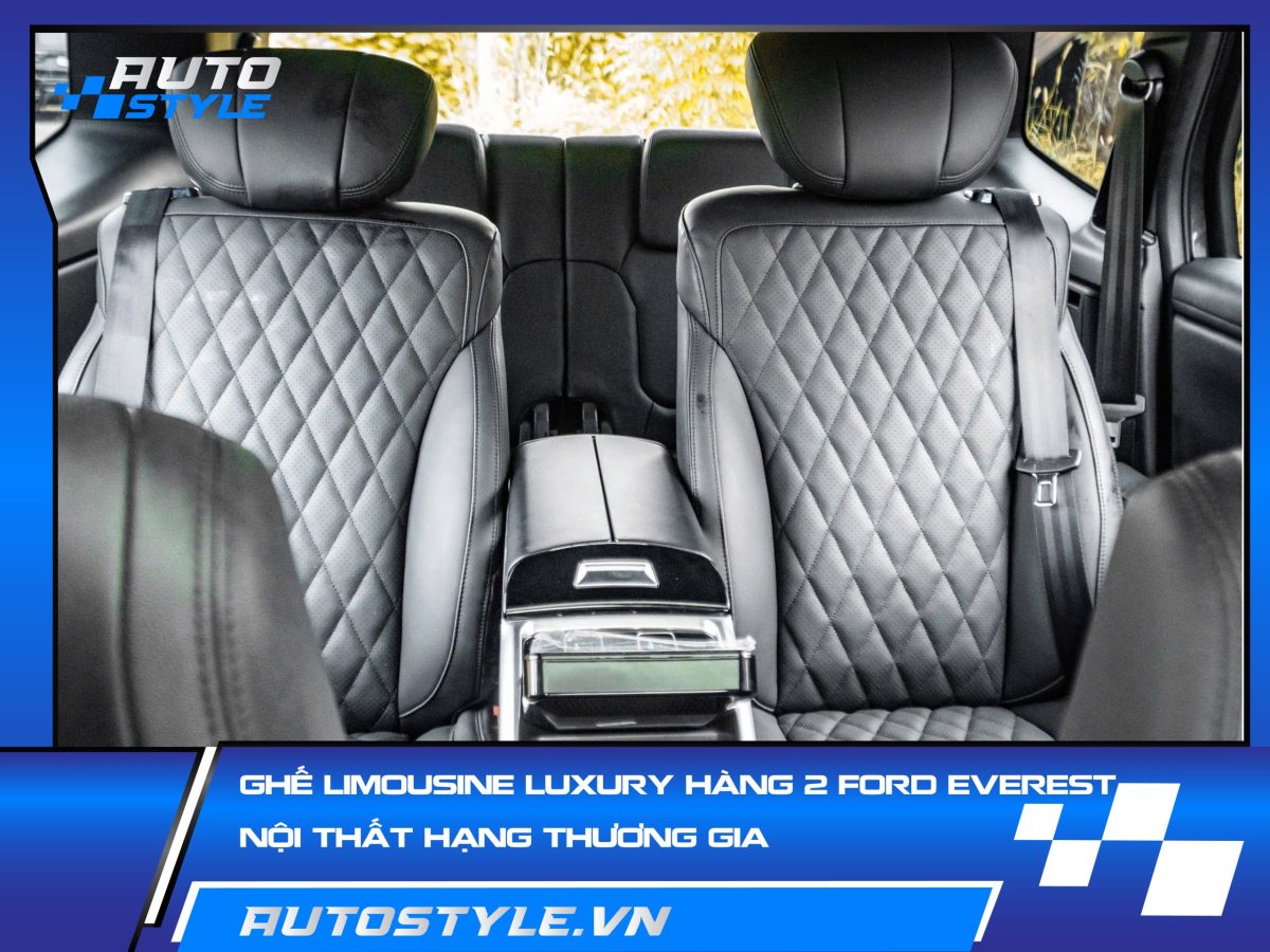 Độ Ghế Limousine Luxury Xe Ford Everest– Nội Thất Hạng Thương Gia