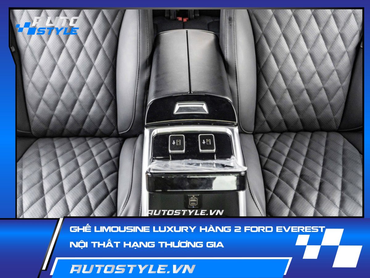 Độ Ghế Limousine Luxury Xe Ford Everest– Nội Thất Hạng Thương Gia