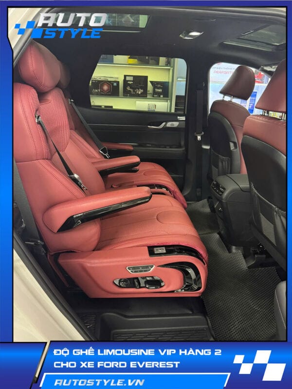 Ghế Limousine VIP Hàng 2 Xe Everest – Chuẩn Doanh Nhân Trong Mỗi Hành Trình