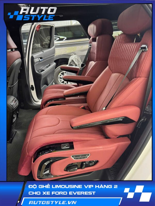 Ghế Limousine VIP Hàng 2 Xe Everest – Chuẩn Doanh Nhân Trong Mỗi Hành Trình