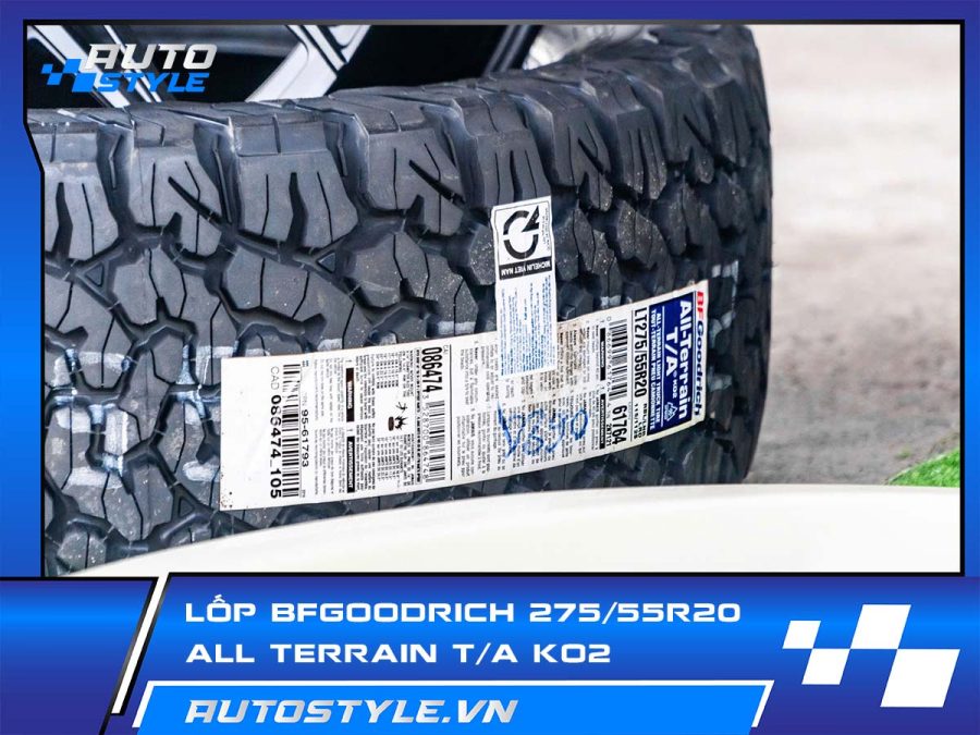 Lốp BFGoodrich 275/55R20 All Terrain T/A KO2