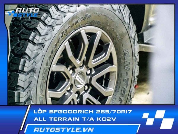 Lốp BFGoodrich 28570R17 All Terrain TA KO2 – Lựa Chọn Đỉnh Cao Cho Xe Bán Tải