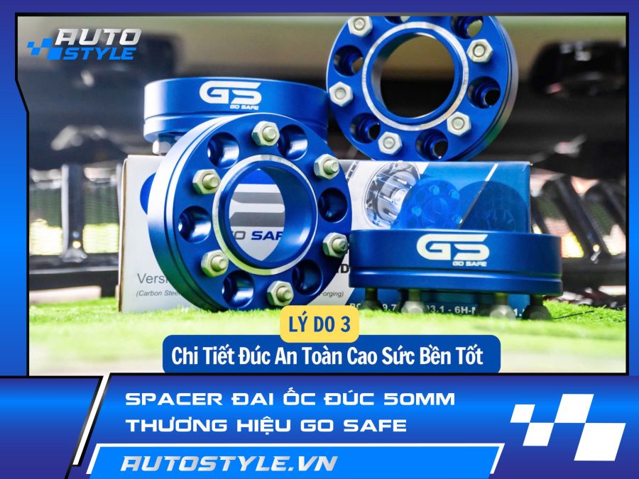 Spacer Đai Ốc Đúc 50mm Go Safe Cho Xe Ford – Tăng Ổn Định, Tối Ưu Hiệu Suất