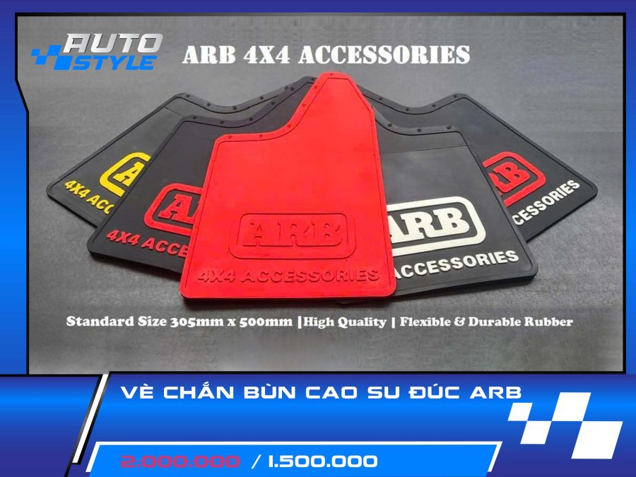 Vè Chắn Bùn Cao Su Đúc ARB – Giải Pháp Bảo Vệ Và Tăng Cá Tính Cho Xe Bán Tải